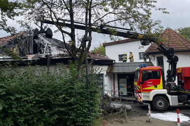 Großbrand im CVJM Jugend- und Freizeitstätte in Lüdenscheid