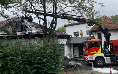 Großbrand im CVJM Jugend- und Freizeitstätte in Lüdenscheid